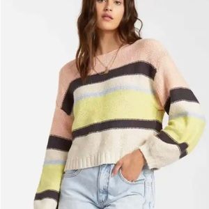 BILLABONG Multi Stripe Cotton Sweater L